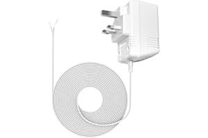 TAICHIPANDA 24V 500MA Transformer, AC Power Supply Compatible with All Versions of Ring Doorbell and Nest Learning Thermostat Ecobee, Honeywell, C Wire Adapter with 8M (315") Long Cable