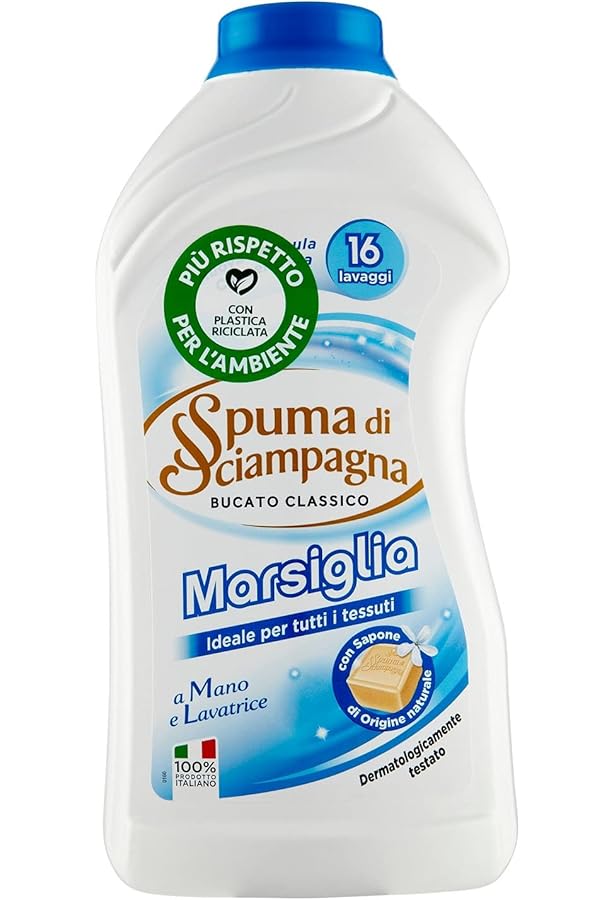 Chanteclair Flüssigwaschmittel Marseille, 9 X 1,5 Liter – Für Bis Zu 27 Waschgänge, Frischer Duft