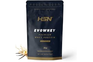HSN Evowhey Protein | Vainilla 2Kg = 67 Tomas por Envase Concentrado de Proteína de Suero | 100% Whey Protein Concentrate (WPC) | No-GMO, Vegetariano, Sin Gluten ni Soja