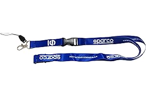 Sparco LANYARD OFFICJALNY NIEBIESKI, Wielobarwny, 42/50 EU
