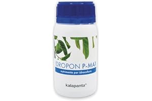 Kalapanta IDROPON P-MAX – Nutrimento Professionale per Idrocoltura | Formula Potenziata per Crescita Rapida delle Radici | Ideale per Serre Idroponiche | Confezione Singola