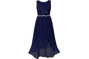 CHICTRY Kids Girls Pleated Waist Chiffon Wedding Bridesmaid Party Dance Prom Flower Dress