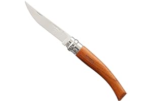 Opinel Effile Inox N. 8, Coltello Serramanico con Manico Bubinga Beige
