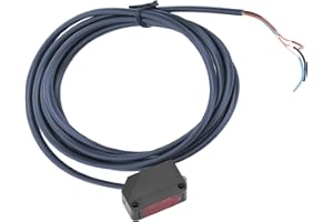 FTVOGUE Interrupteur Photoélectrique Infrarouge Capteur Barrage Carré avec Câble DC 12‑24V(E3Z-D62)