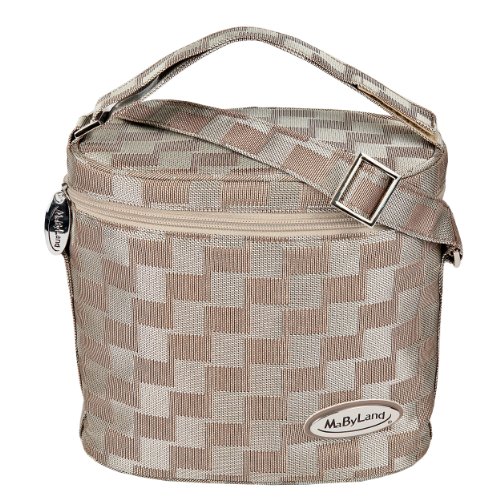 Mabyland Luxury Insulated Double Bottle Bag (Gold)