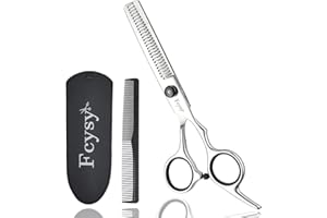 Hairdressing Thinning Scissors Thinning Shears, Fcysy Hair Thinning Scissors Ladies with Comb Hair cutting Scissor Set, Blending Layering Hairdresser Scissors Thinning Scissors Dog Grooming for Men