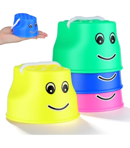Hemobllo Lot de 4 Échasses pour Garçon et Filles Sourire en Plastique Solide Multicolore Jouet D'équilibre Interactif Entraînement Sensoriel Plein Air Développement Motricité Hemobllo Lot de 4 Échasses pour Garçon et Filles Sourire en Plastique Solide Multicolore Jouet D'équilibre Interactif Entraînement Sensoriel Plein Air Développement Motricité
