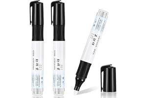 Faccito 3 Pieces Rosin Soldering Pen Soldering No Clean Tool Solder Pen, Low Solids, No Clean Soldering for DIY Solder Hand Repair Welding Repair Tabbing Wire Maintenance Electronics