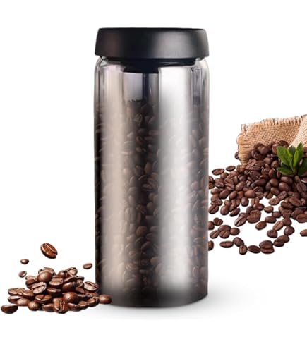 2 stuks koffieblik met vacuümdeksel: 1200 ml 900 ml, duurzame opslag