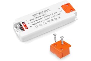 LED-transformator 30 W, ultrasmal 24 V LED-drivrutin 240 V AC till 12 V DC 2,5 A, konstant spänning strömförsörjningsadapter, lågspänningsomvandlare för ljusremsor, nedljus och G4, MR11, MR16