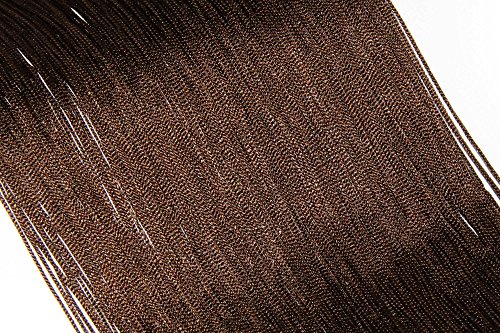 VICTORIA M Leonora Vorhang – Fadenvorhang 100 x 245cm, braun - 2