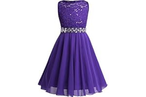 iEFiEL Sweet Prinzessin Lace Blumenmädchenkleider für Hochzeits Mädchen Festliches Kleid Brautjungfernkleid Festzug Partykleid