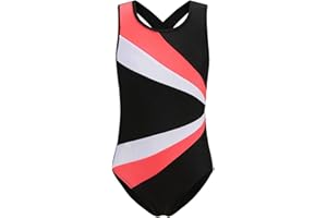 SEAUR - Turnanzug Mädchen Langarm Gymnastikanzug Schwarz Ärmellos Tanzen Ballet Yoga Kleidung Klassisch Trikot Gymnastik 5-14 Jahre