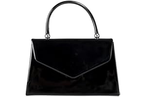 fi9® BNWT Retro Tote Patent Leather Bridal Wedding Evening Handbag Party Purse Clutch Shoulder Hand Bag