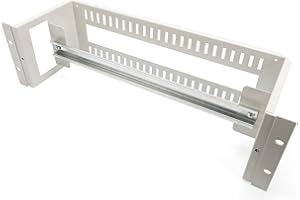 DIGITUS Professional Hat Rail Support 19" Inch 3 U, incl. DIN EN 60715 DIN EN 60715 (35 x 390 mm) Cable Entry Grey (RAL 7035)
