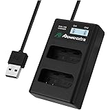 Powerextra Dual USB Battery Charger with LCD Display Work with Nikon EN-EL14, EN-EL14a, MH-24 and Nikon Coolpix P7000, P7100,