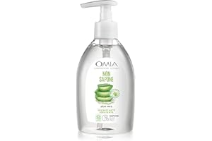 Omia - Non Sapone Eco Bio con Aloe Vera del Salento, Sapone Liquido per le Mani e per il Viso, Azione Idratante, Addolcente e Rinfrescante, Dermatologicamente Testato - Flacone da 300 ml