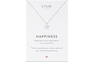 LUUK LIFESTYLE Feminine Halsketten aus Edelstahl mit Anhänger, trendiger alltagstauglicher Schmuck, Reisebegleiter, Urlaub oder Alltag, trendige Geschenkidee für Sie, in Silber, Gold und Rosa