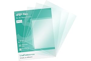 UNIFORMATION 3 uds nFEP película de liberación para Impresora GKTWO LCD 3D 275 * 190mm MM 0,15mm de Espesor