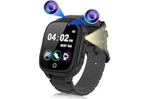 Kesasohe Smartwatch per Bambini 14 Giochi Contapassi Calorico 2 Fotocamere,Torcia Lettore Musicale Sveglia Orologio Intelligente Bambino, 3-12 Anni Ragazzi e Ragazze Compleanno Natale Regali