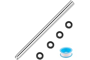 DXLing Tube Prolongateur de Douche Bras de Douche 30cm en Acier Inoxydable Extension de Bras de Douche de G 1/2" Rallonge Pour Pomme Douche Chromage Tube Prolongateur de Douche Salle de Bain