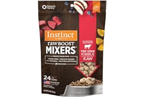 Instinct Raw Boost Mixers Freeze Dried Raw Dog Food Topper, Grain Free Freeze Dried Dog Food Topper