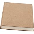 INNAXA Hardbound Diary, Blank Notebooks, A5 (6 x 8) Blank Page Notebook, Hardcover Sketchbook Journal Unlined, 120gsm Thick Paper, 80 Sheets/160 Pages Per Book, (Brown, A5-Graph)