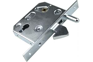 DOJA BARCELONA DOJA Industrial | Serratura a Gancio | Misura: 50 mm | 1 Pezzo | Serrature a Mortasa per Porte Scorrevoli | Uso: Serratura Porta Esterna e Interna, Cancello Elettrico, Porta a Scomparsa