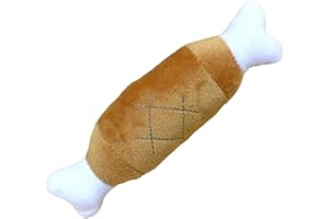 PETPHINDU Pet Dog Squeaky Peluche, Doppio Intitolato Coscia di Pollo Denti Giocattoli di Peluche Lavabile Giocattolo per Noia Giocattolo Medium Small Cucciolo Peluche Pulizia
