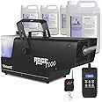 beamz Rage1800 Snow Machine with Wireless Timer Remote & 20L Snow Fluid – Fake Snow Machine for Party Events, Professional-Grade Snow Effect Maker