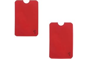 WOO LANDO Zestaw 2 pudełek RFID & NFC na karty kredytowe, dowód tożsamości, kartę bankową, 100% bloker RFID przeciw nieautoryzowanym danym osobowym.