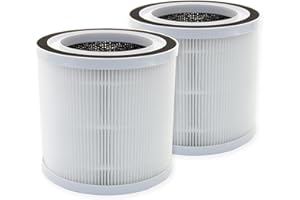 PUREBURG Lot de 2 filtres HEPA de rechange compatibles avec les purificateurs d'air TCL BREEVA A1/A1W, pièce # Breeva A1F
