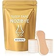 Nozibye Anti Snore Nasal Strips for Sleeping - Comfortable & Breathable Nose Tape for Snoring Relief & Athletic Performance - Extra Strong Adhesive for Better Sleep & Workout (60 Count, Tan)