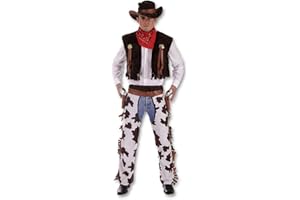 HENBRANDT Adult Men's Western Cowboy Chaps Fancy Dress Costume. XL Size Costume. Perfect For A Stag Do or for any Cowboys and Indians Inspired Events.