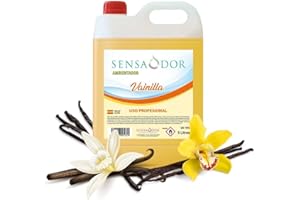 SENSODOR Ambientador Vainilla SENSAODOR, 5 Litros, Amarillo, Garrafa, Profesional, Empresas, Negocio, Limpieza, Neutralizador, Quitaolor, Buen olor, Aromatizador
