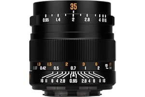 Brightin Star 35 mm F0,95 Manueller Fokus Prime Objektiv für Canon EOS-M Mount spiegellose Kameras, APS-C große Blende, feste Linse, passend für M6, M50, M5, M3, M200, M10, M100, M, M2 (schwarz)