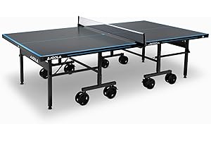 JOOLA Mesa de Ping Pong Profesional para Exteriores J500A - Superficie de Aluminio de 6mm - Plegable y Resistente al Clima con Red