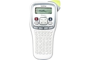 ‎BROTHER Brother PT-H105 Beschriftungsgerät (für 3,5 bis 12 mm breite TZe-Schriftbänder, bis zu 20 mm/Sek. Druckgeschwindigkeit), Mehrfarbig