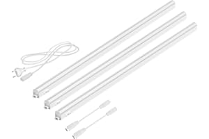 Parlat Luminarias LED bajo el armario Rigel, 87,3 cm cada una, 1002 lm cada una, blanco cálido, juego de 3