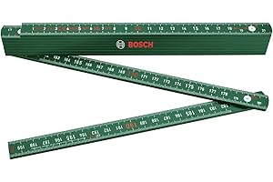 Bosch Regla plegable de 2 m (robusta regla plegable para una medición exacta en el bricolaje; nailon reforzado con fibra de vidrio, escala métrica, 10 segmentos)