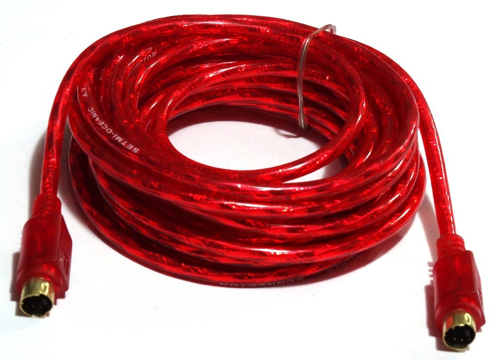 CABLESETC OFC Copper 4 Pin S Video SV to 4 Pin S Video SV Male Cable (5m)