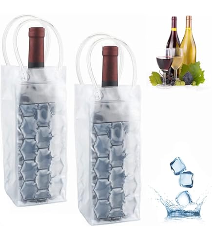 Cooler Bag, Ice Jacket voor snelle koeling van wijn, champagne, bier en waterflessen A Cooler Bag, Ice Jacket voor snelle koeling van wijn, champagne, bier en waterflessen A
