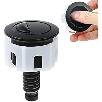 Botón De Descarga Doble Para Inodoro - Compatible Con La Mayoría De Cisternas, Fácil De Instalar, Color Negro