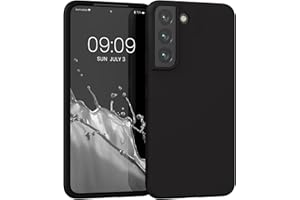 kwmobile Carcasa para Samsung Galaxy S22 Funda - Ultrafina de TPU y Silicona con Bordes elevados anticaídas - Negro Mate
