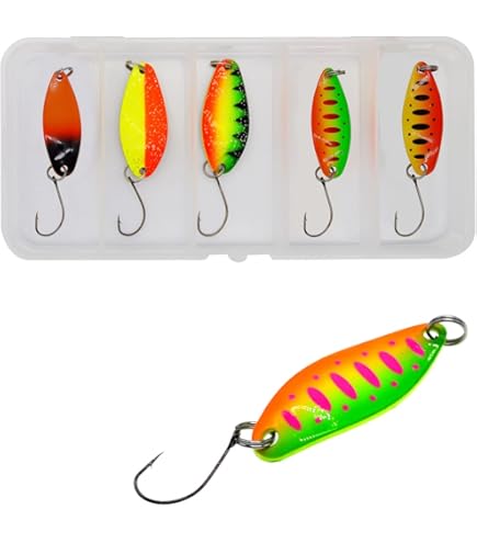 10 Pièces Cuillère Peche Truite, Cuillers Ondulante Truite 3cm, Kit En Métal Artificielle Appât De Pêche, Leurres Pêche Truite Brochet Saumon Pour La Pêche En Eau Douce Et En Mer (2.5g