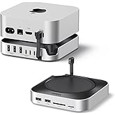UGREEN Mac mini M4 Dock, 11-in-1 USB C Hub with 8TB M.2 NVMe Enclosure 10Gbps, 5X USB-A and 2X Type C Data Ports, SD/TF Card 