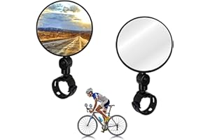DONGSZQ Specchietto Retrovisore Bici,2Pcs Specchio Retrovisore Convesso Regolabile 360, Adatto per Bicicletta e Bici elettrica