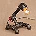 Produktbild XCH Dazzling DL Tischlampe Loft Retro Industrial Wasser Rohr Metall LED Schreibtisch Lampen sparen Nacht Lampe American Reading Tischleuchten und Power Button Schalter für Bedside Cafe Bar Home Decoration