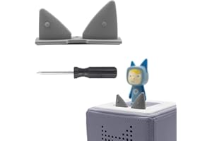 TALADAD für Toniebox Ersatz Ohren, Ersatzteile für Tonies Lautstärketaste, nur äußere Ohren (grau)