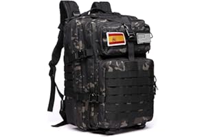 GUJOIN Mochila Tática 50 L Sistema Molle De Grande Capacidade Para Uso Militar Mochila De Emergência De 3 Dias Para Caça, Caminhadas, Acampamentos E Atividade Ao Ar Livre